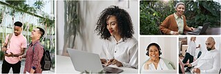 Menschen lernen Deutsch im Alltag, online Deutschkurs für Studium, Arbeit und Familie