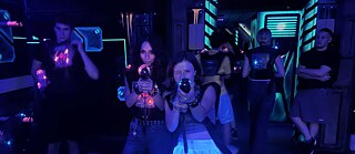 Action beim Lasertag