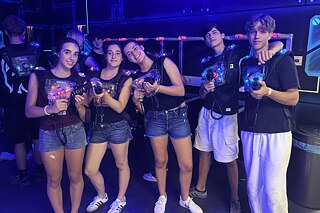 Action beim Lasertag