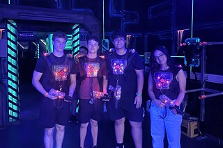 Action beim Lasertag