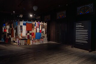 hand to hand, a conversation - Textile Installation by Woven Kolektif