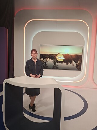 Slavica Kruscic Vasovic in BHRT studio, TV morning show "Morning for everyone"