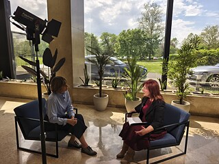 Slavica Kruscic Vasovic during her job shadowing at HRT visual