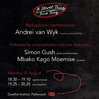 A Secret Third Thing: Eine Gruppenausstellung mit Werken von Senzeni Marasela, Ntsako Nkuna, Simon Gush, Smiso Cele, Siyababa, Oratile Papi Konopi und Masindi Mbolekwa.