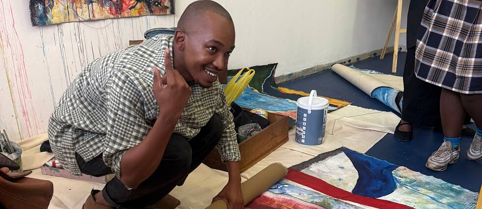 Artist and Curator at August House, Alpheus Ngoepe 