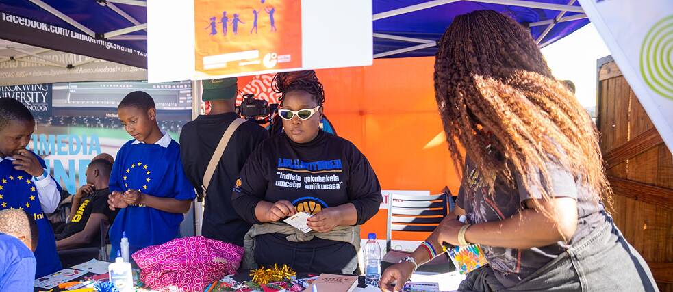 Students at EU Schools Festival in Eswatini 