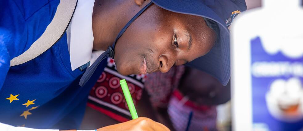 Students at EU Schools Festival in Eswatini 