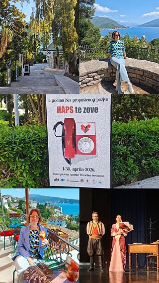 Ivana Maletin Corilic at the Herceg Novi April Theatre Festival (HAPS) 
