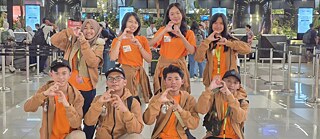 Teilnehmer des Jugendkurses Goslar 2026 bei der Abreise in Jakarta