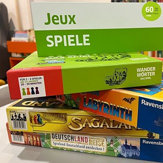 Stapel mit Gesellschaftsspielen