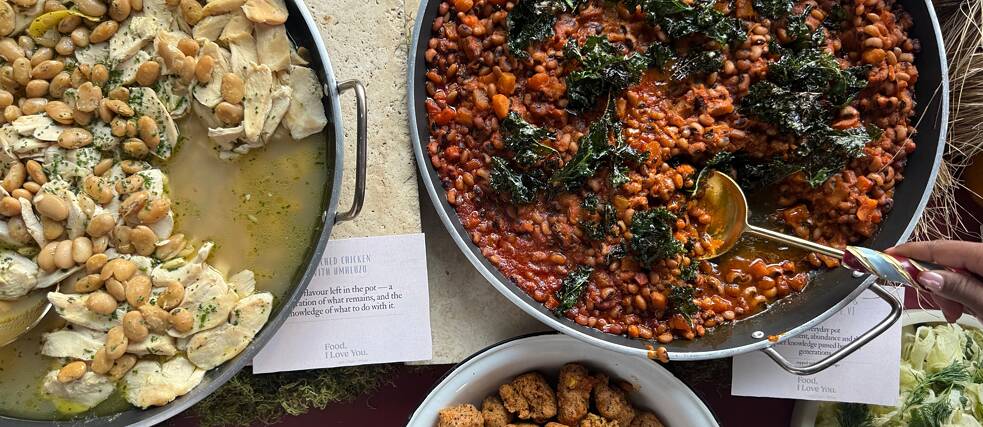 Food prepared by Food, I Love You at Heritage Narratives Dialogues at WeWork, Sandton
