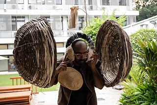 Growing Sound: Mycelium Headphones - Installation presented during Open Lab Day