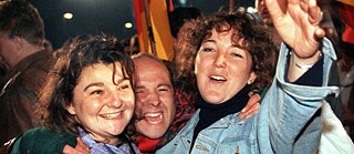Tag der Deutschen Einheit ein Foto mit drei Personen 