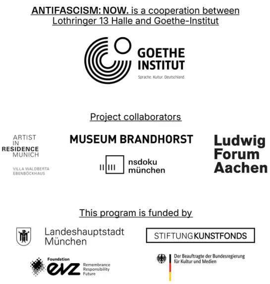 Logos ALL ANTIFASCISM: NOW.