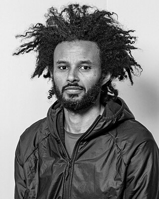 Black and white photo of Yero Adugna Eticha 