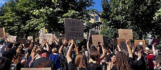 A protest in Ukraine