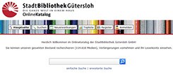Mobile version of the Gütersloh City Library catalogue