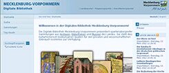 Website der Digitalen Bibliothek Mecklenburg-Vorpommern