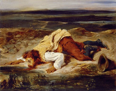 „Der Verwundete Räuber“ von Eugène Delacroix; 