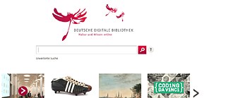 Screenshot of the German Digital Library