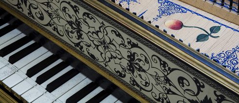 Musical instruments cembalo keyboard Harpsichord in the Flemish style Antwerpen 1618