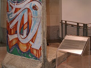 When the “Ronald Reagan Building and International Trade Center” was opened in 1998, Daimler-Benz gave a gift of a segment of Berlin Wall;