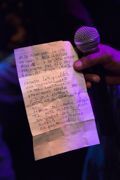 Crib note with rap lyrics