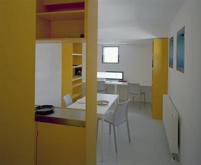 Studentenwohnheim im Olympischen Dorf, modernisierte Innengestaltung