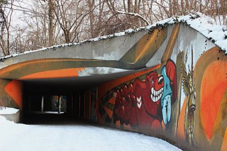 Friedensengel, Unterführung Prinzregentenstraße/Luitpoldbrücke