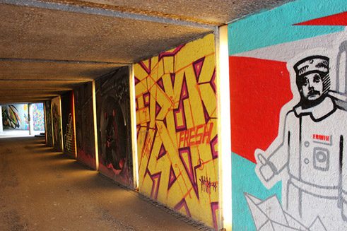 Friedensengel, Unterführung Prinzregentenstraße/Luitpoldbrücke