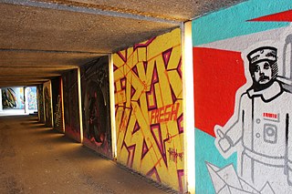 Friedensengel, Unterführung Prinzregentenstraße/Luitpoldbrücke