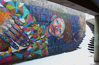 Friedensengel, Unterführung Prinzregentenstraße/Luitpoldbrücke