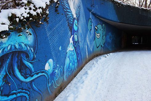 Friedensengel, Unterführung Prinzregentenstraße/Luitpoldbrücke