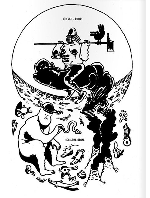 Fragment komiksu „Heimdall“ Maxa Baitingera