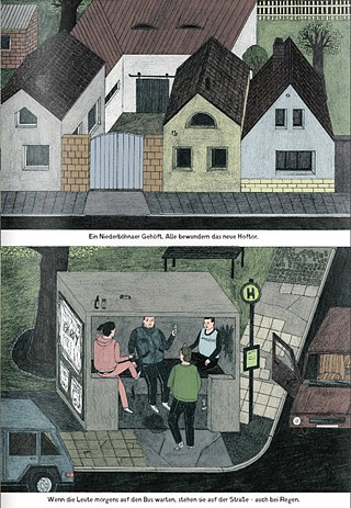 Fragment komiksu „Hühner, Porno, Schlägerei“ Sophii Martineck