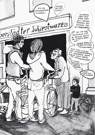 Fragment komiksu „Im Land der Frühaufsteher“ Pauli Bulling