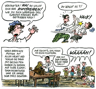 Fragment komiksu „Kiesgrubennacht“ Volkera Reiche