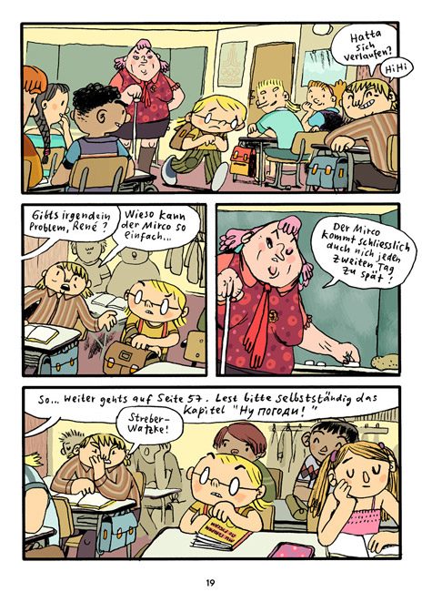 Fragment komiksu „Kinderland“ Mawila