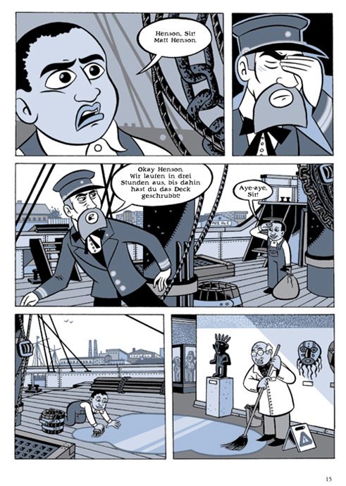 Fragment komiksu „Packeis“ Simona Schwartza