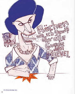 Auszug aus „Spring #9: Reineke F.“, im Bild eine Zeichnung von Nina Pagalies