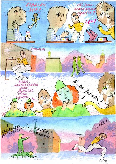 Comic „Vēlu”