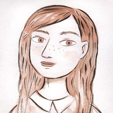 Selbstporträt der Künstlerin