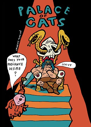 Komikso „Palace of Cats” fragmentas, komiksų antologija š! #15 „Cats”, 2013
