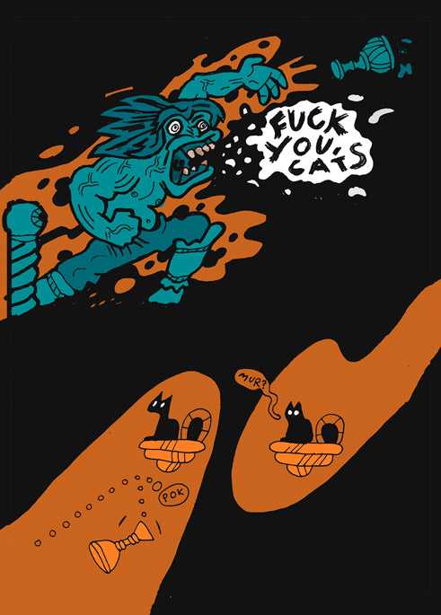 Auszug aus „Palace of Cats“, Comic-Anthologie š! #15 Cats, 2013