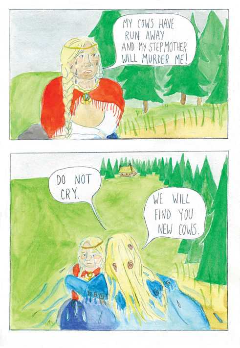 Auszug aus dem Comic „Mazirbe”