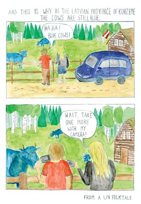 Auszug aus dem Comic „Mazirbe”