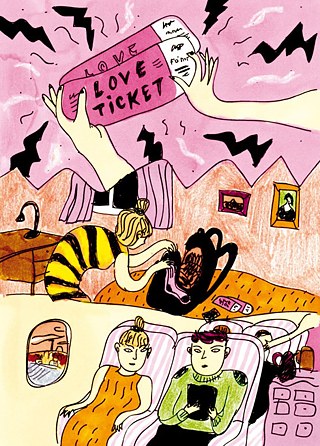 Comic „Love Ticket”, erschienen in š! #17 „Sweet Romance” 