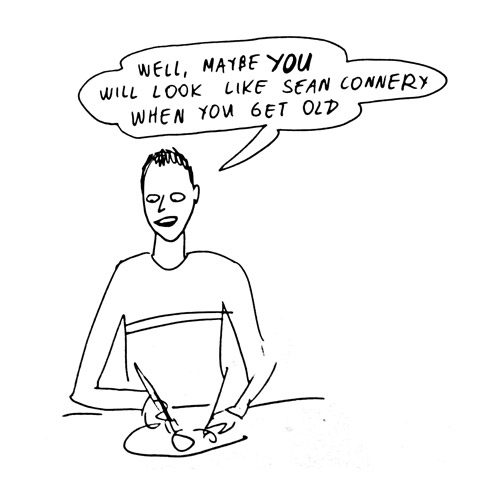 Comic „Getting old with grace”