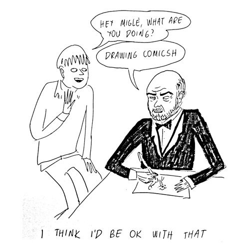 Comic „Getting old with grace”