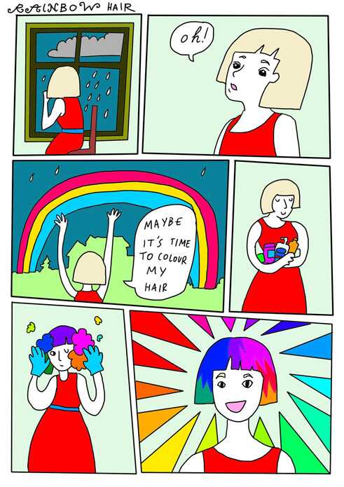 Kurze autobiografische Comics von Sabines Blog njau.tumblr.com